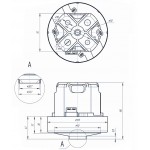 ΜΟΤΕΡ ΣΚΟΝΗΣ Φ110 L110 220V 1600W ΤΥΠΟΥ DOMeL